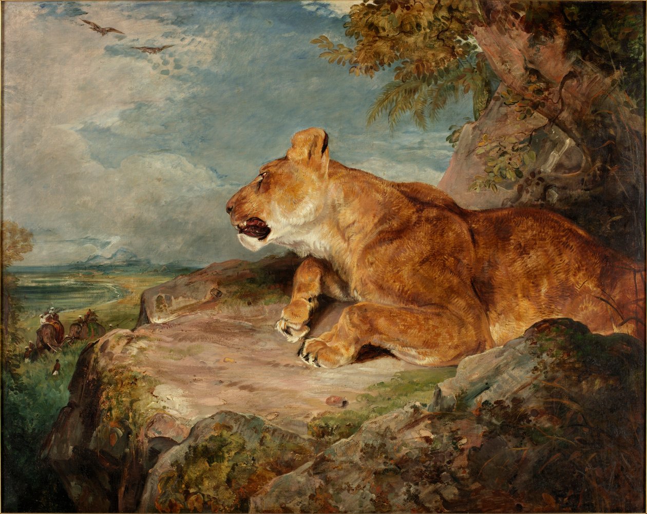 La leonessa, c.1824-27 da John Frederick Lewis