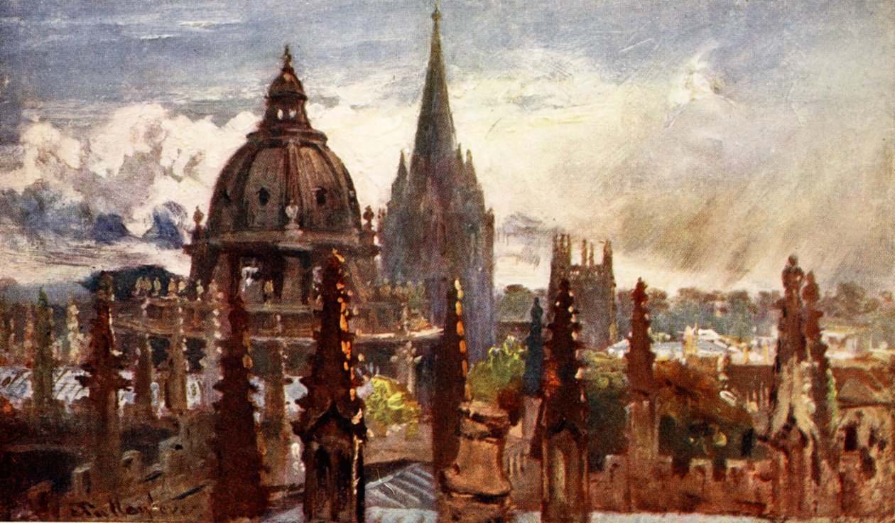 Oxford, dal Teatro Sheldonian, 1903 da John Fulleylove