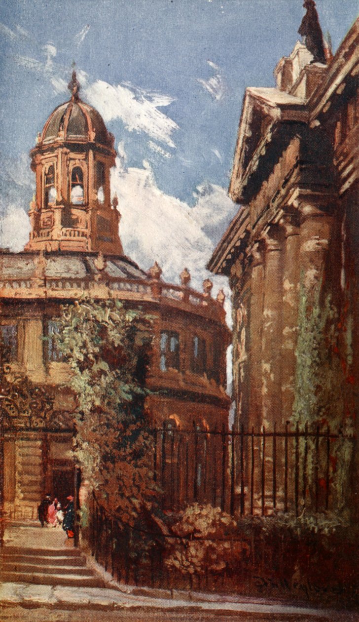 Il Teatro Sheldonian e gli edifici del vecchio Clarendon, 1903 da John Fulleylove