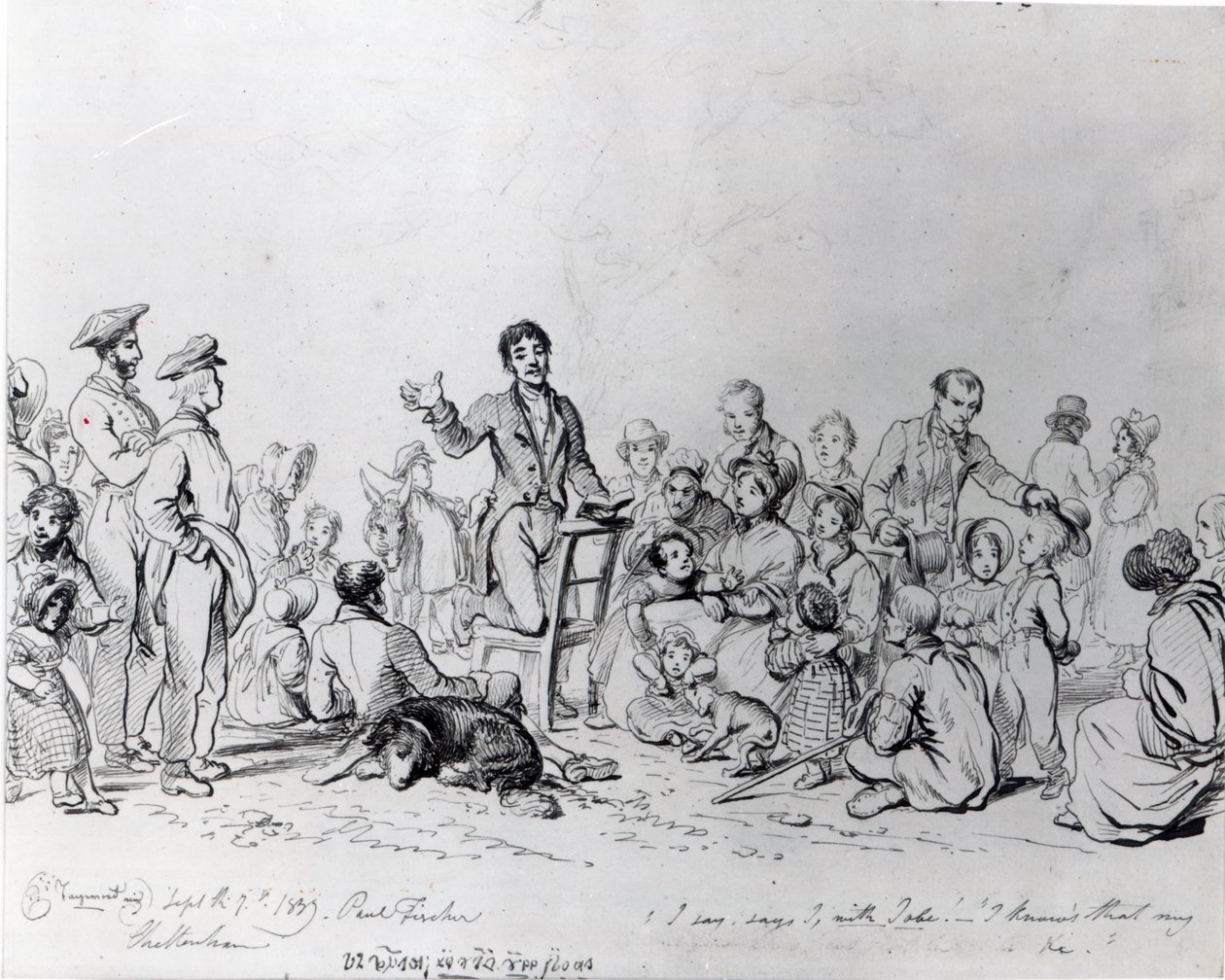 Il predicatore di campo, 1837 da John George Paul Fischer