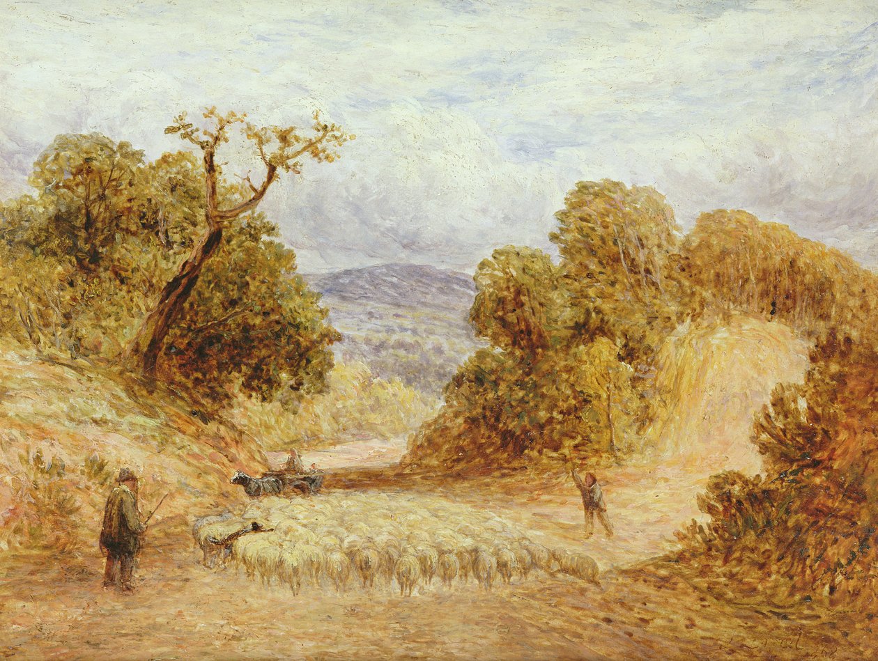 Una strada polverosa, 1868 da John Linnell