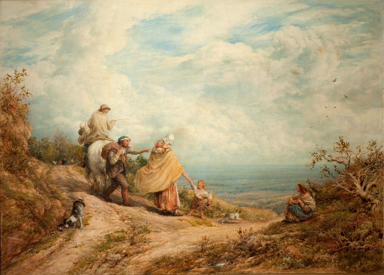 Indicare la via, 1874 da John Linnell