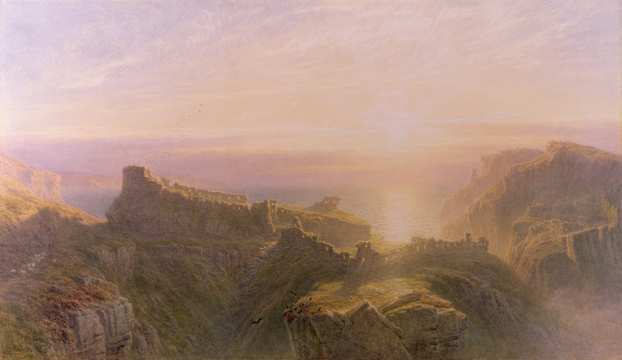 Tramonto a Tintagel, 1871 da John Mogford