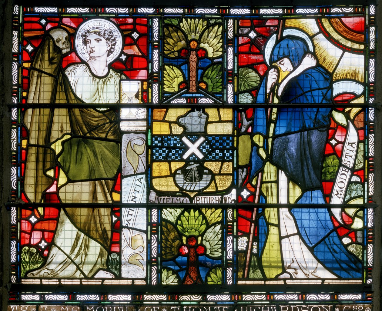 Abbazia di Paisley, Pazienza e Modestia, 1873 da John Moyr attr.to Smith
