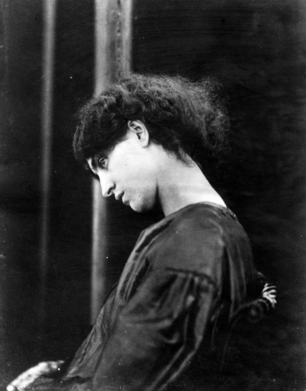 Jane Morris, posata da Dante Gabriel Rossetti, 1865 (stampa all