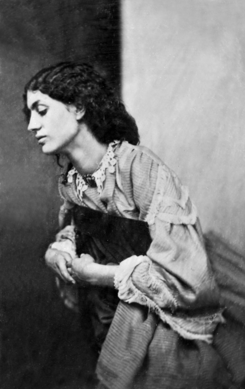 Jane Morris, posata da Dante Gabriel Rossetti, 1865 (stampa all