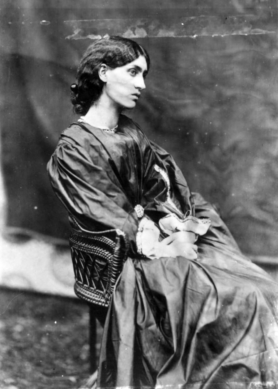 Jane Morris, posata da Dante Gabriel Rossetti, 1865 da John R. Parsons