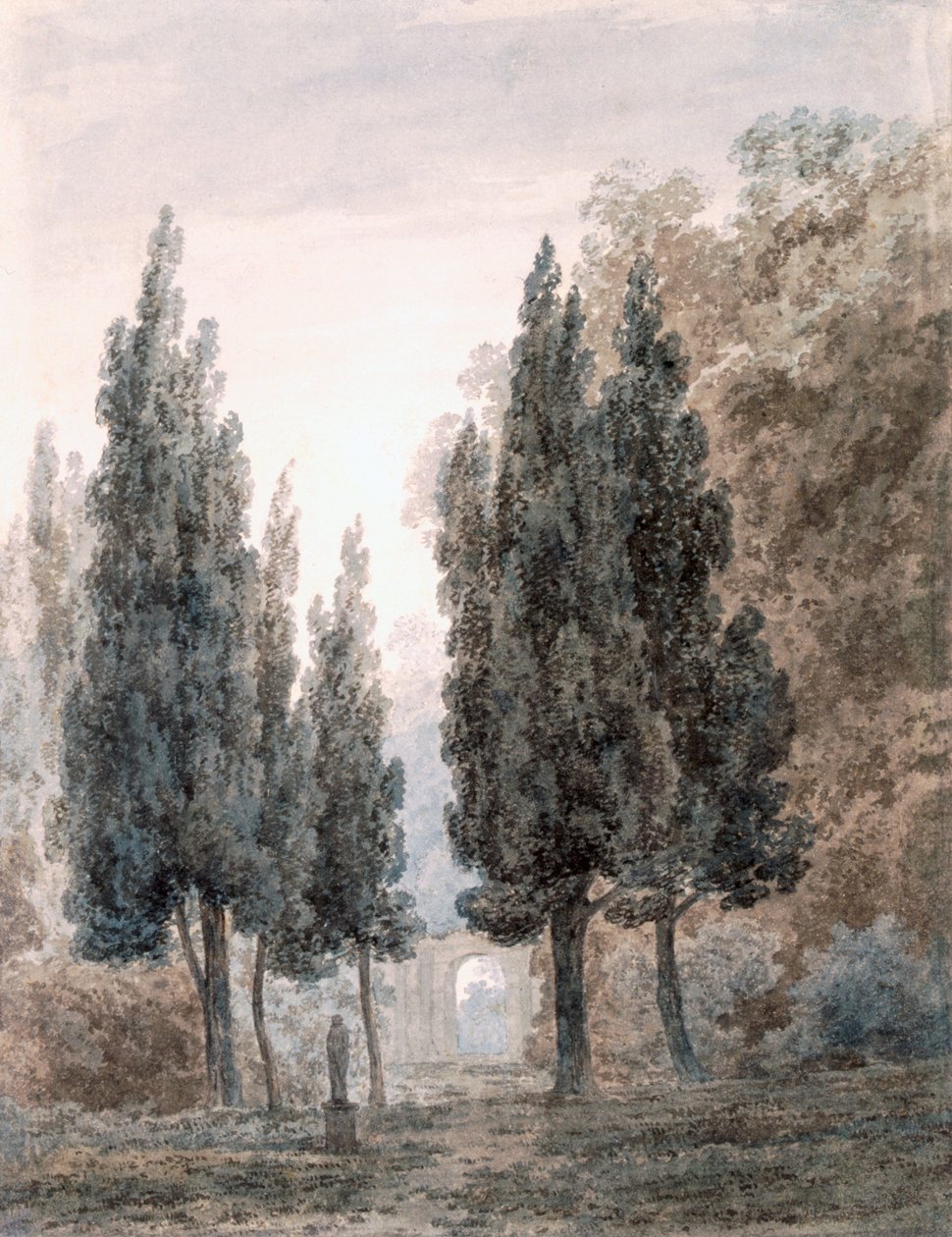 Nei Giardini della Villa Pamfili, Roma da John Robert Cozens