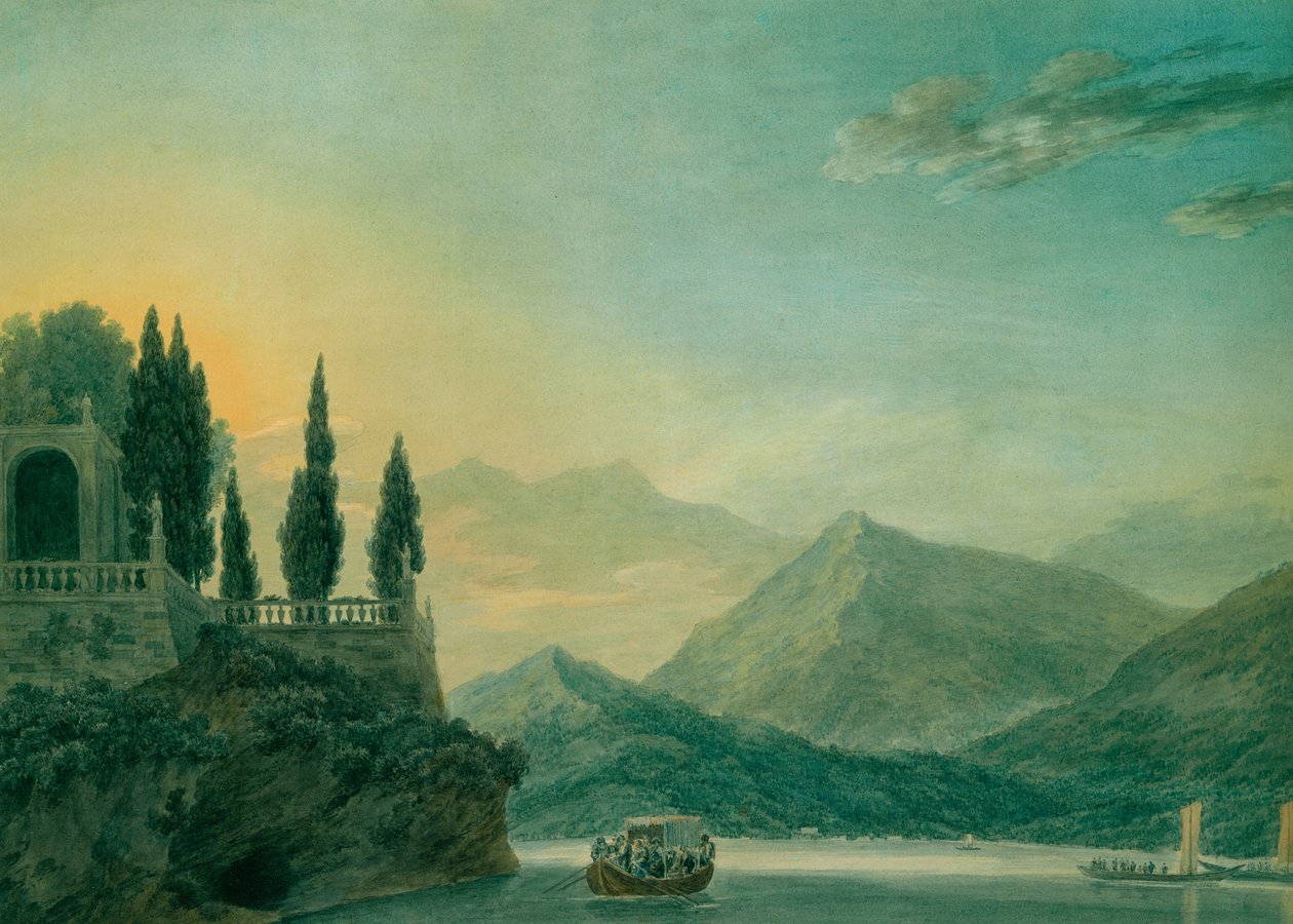 Isola Bella, Lago Maggiore, al crepuscolo da John Robert Cozens