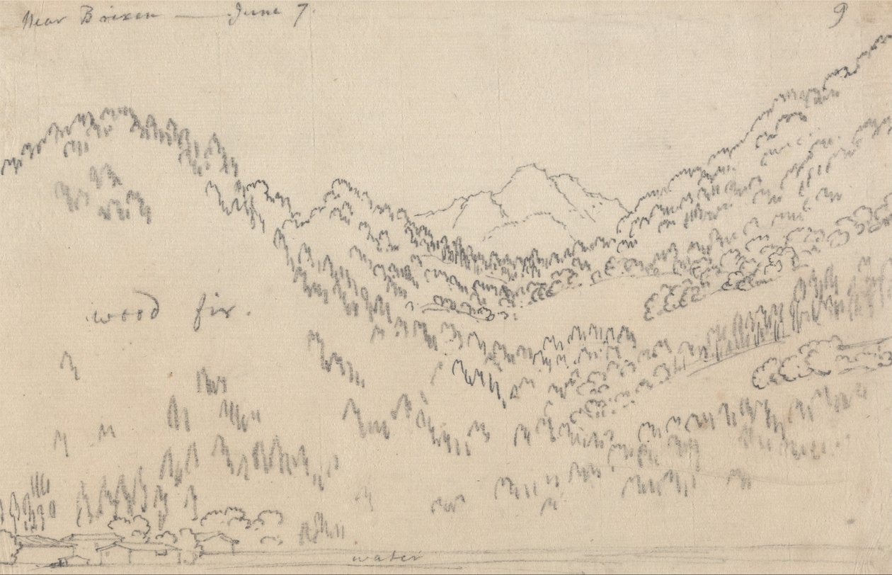 Vicino a Bressanone, 7 giugno da John Robert Cozens