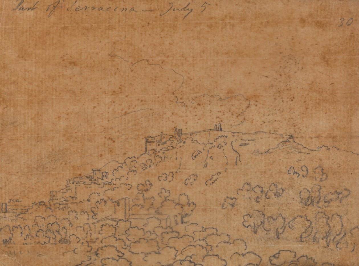 Parte di Terracina, 5 luglio da John Robert Cozens