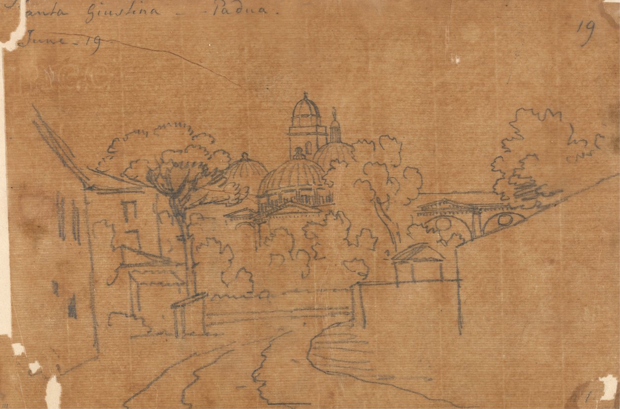 Santa Giustina, Padova, 19 giugno da John Robert Cozens