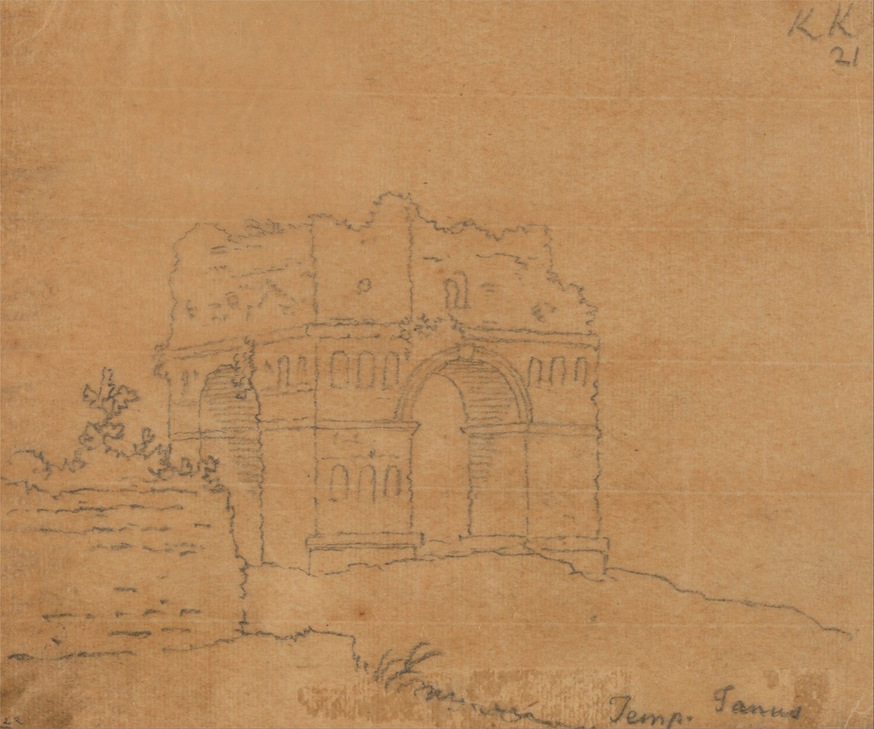 Tempio di Giano da John Robert Cozens
