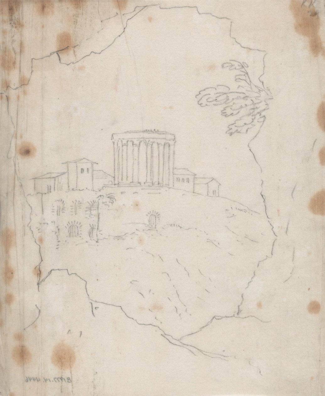 Tempio di Vesta, Tivoli da John Robert Cozens