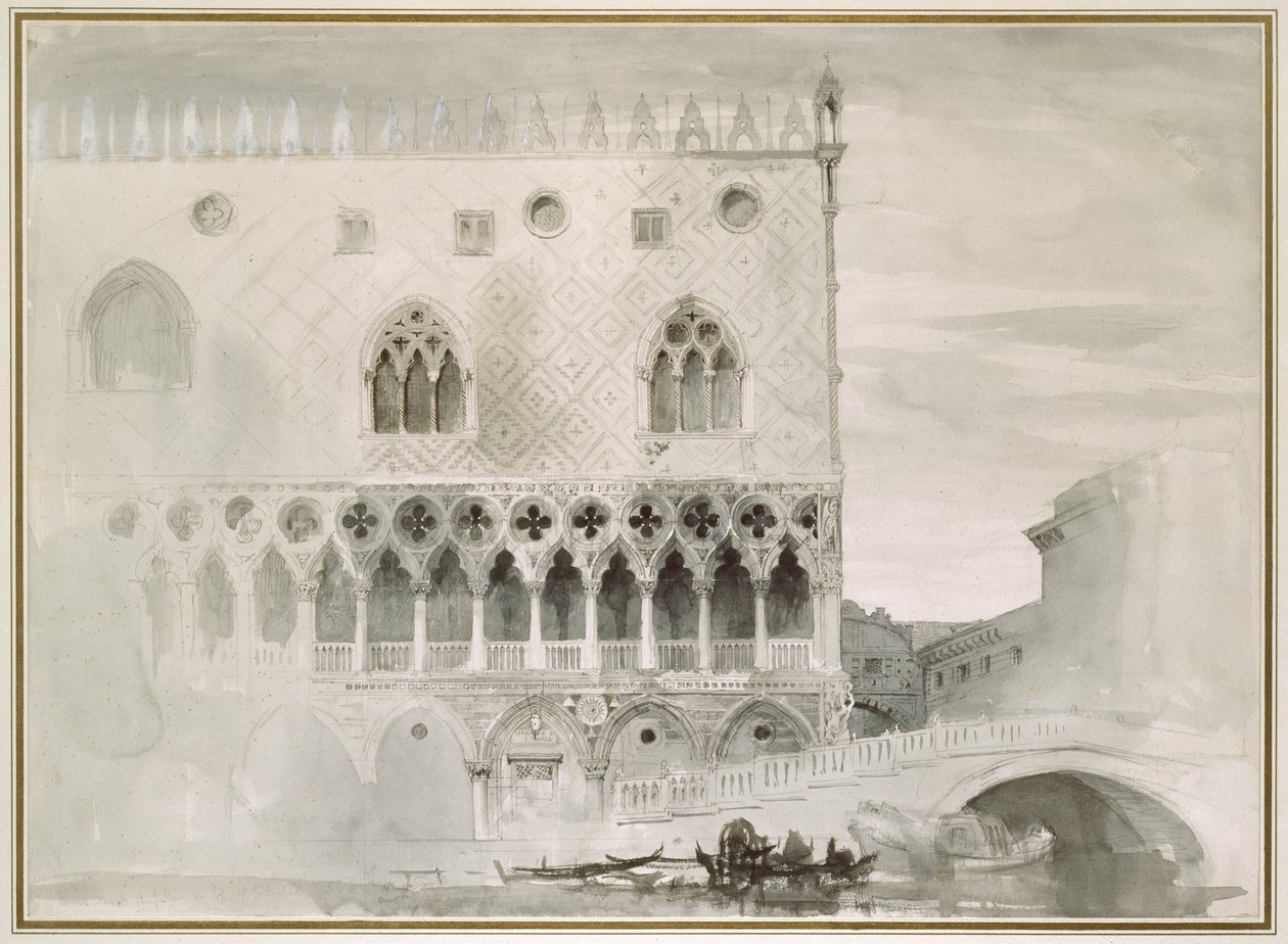 Esterno del Palazzo Ducale, Venezia, XIX secolo da John Ruskin