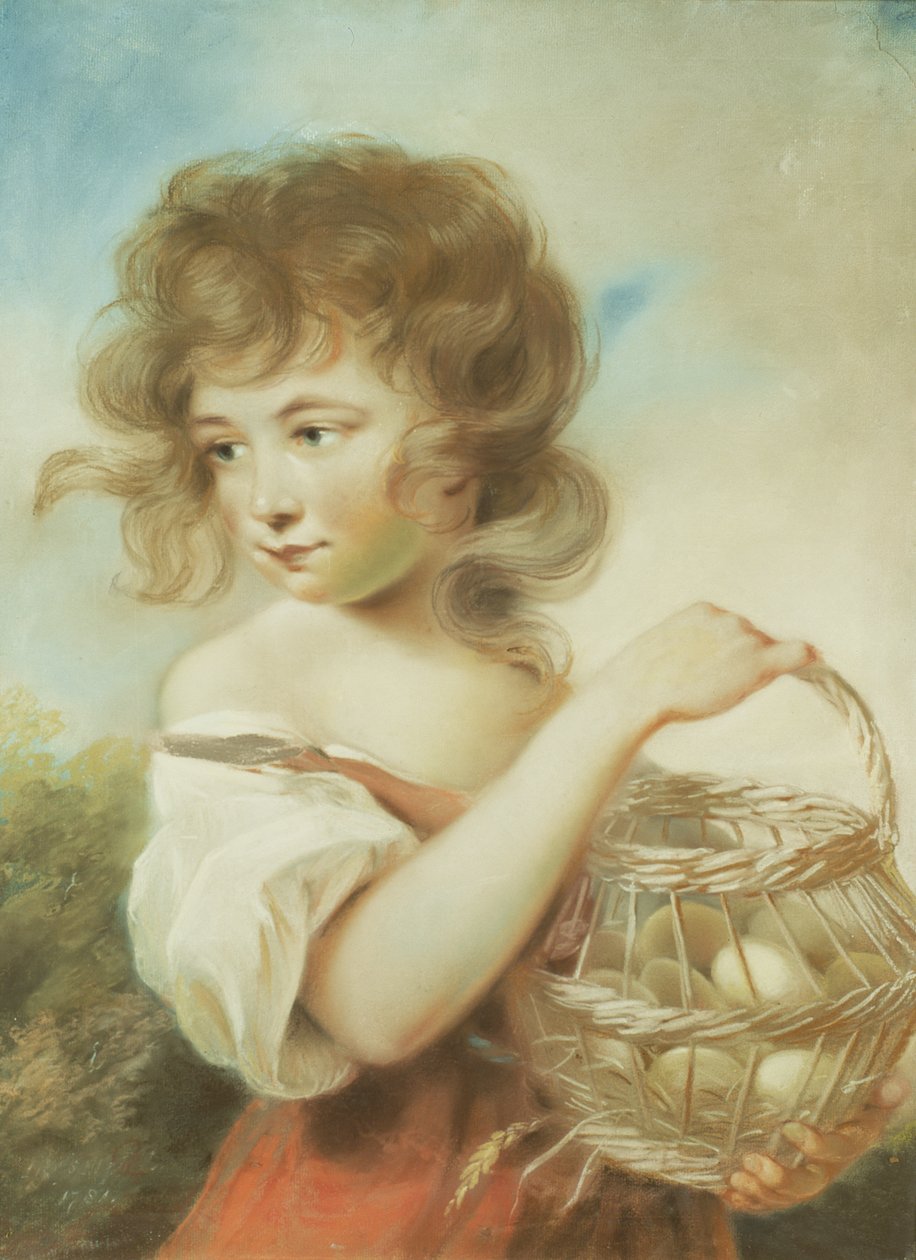 La ragazza con il cesto di uova da John Russell