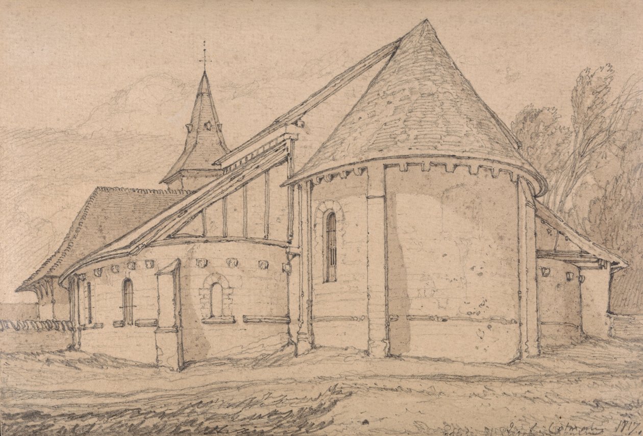 Estremità orientale della chiesa abbaziale di San Paolo a Rouen, Normandia da John Sell Cotman