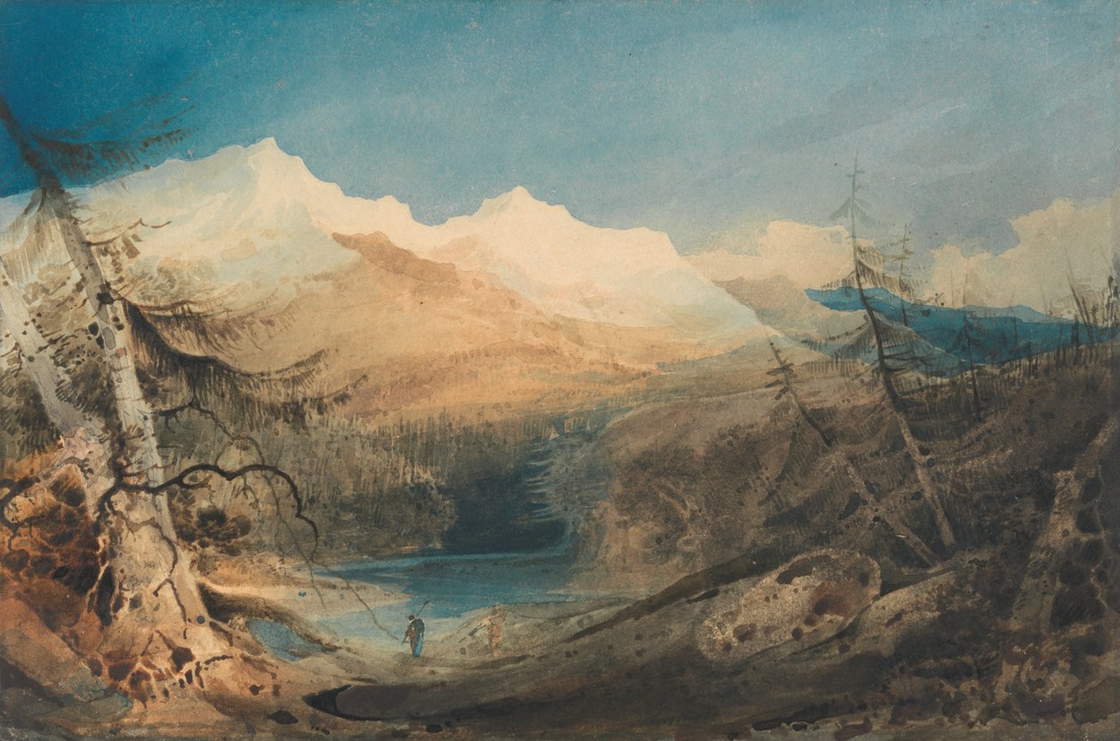 Paesaggio montuoso, Galles del Nord da John Sell Cotman