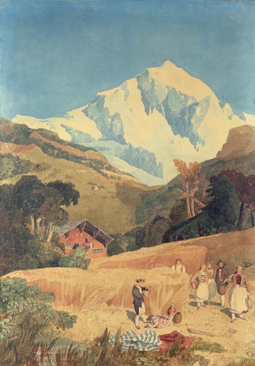 Vista del Jungfrau-Horn, 1809 da John Sell Cotman