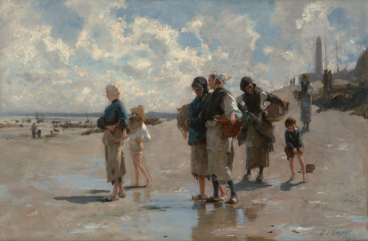 Pesca di ostriche a Cancale da John Singer Sargent