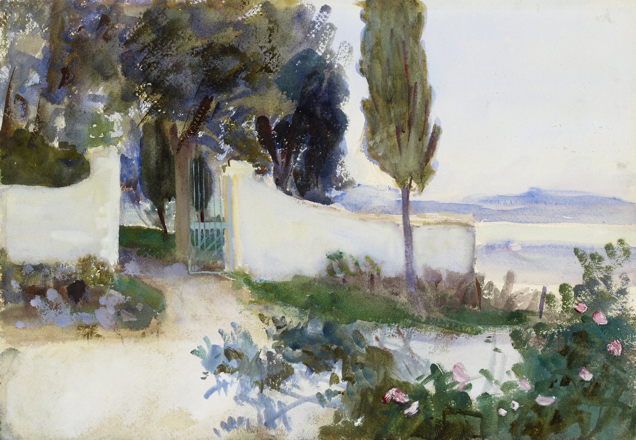 Cancelli di una villa in Italia da John Singer Sargent