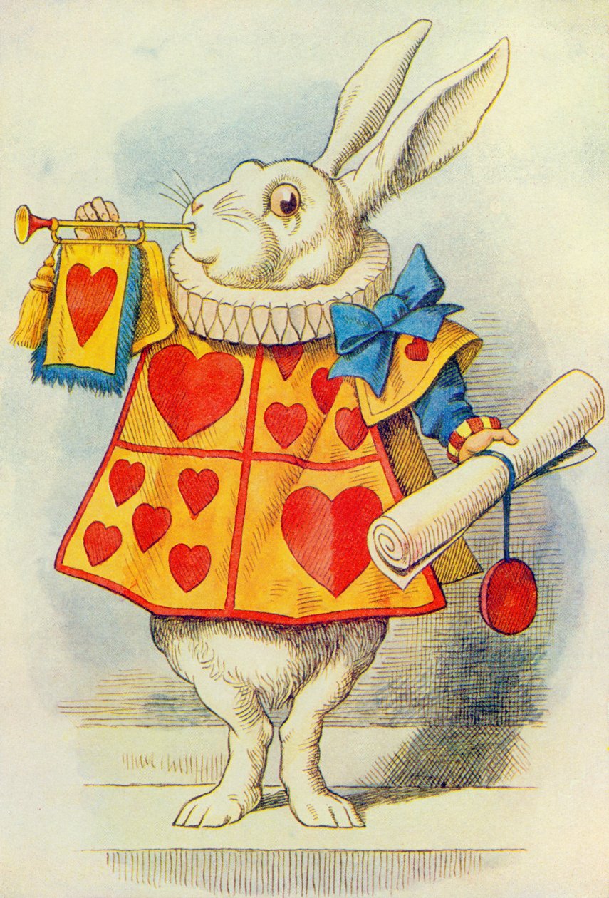 Il Coniglio Bianco, illustrazione da 