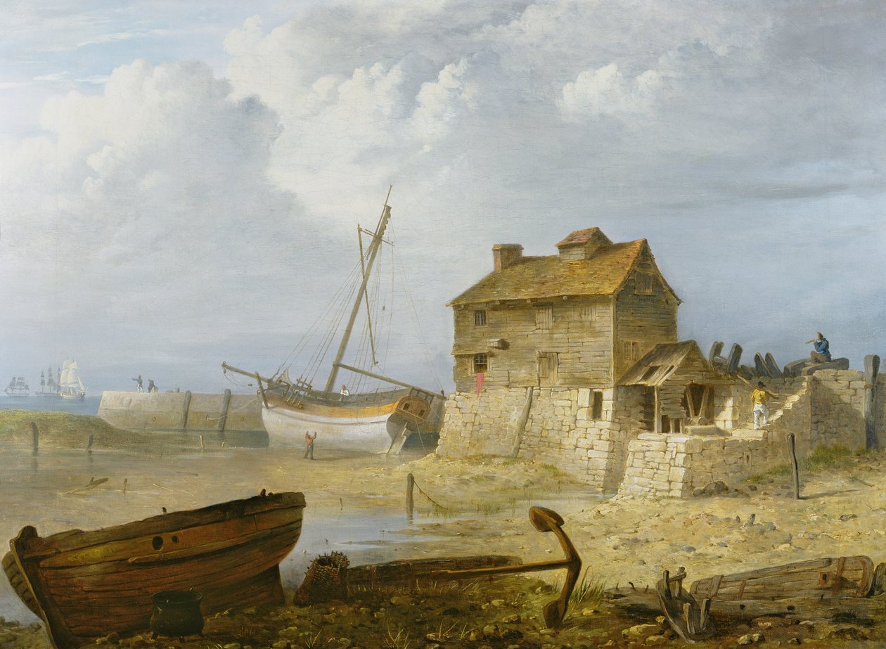 Il mulino a marea a Emsworth da John Thomas Serres
