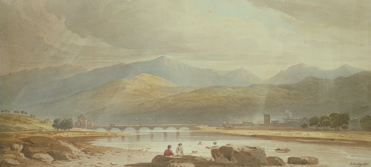 Dolgellau, 1811 da John Varley