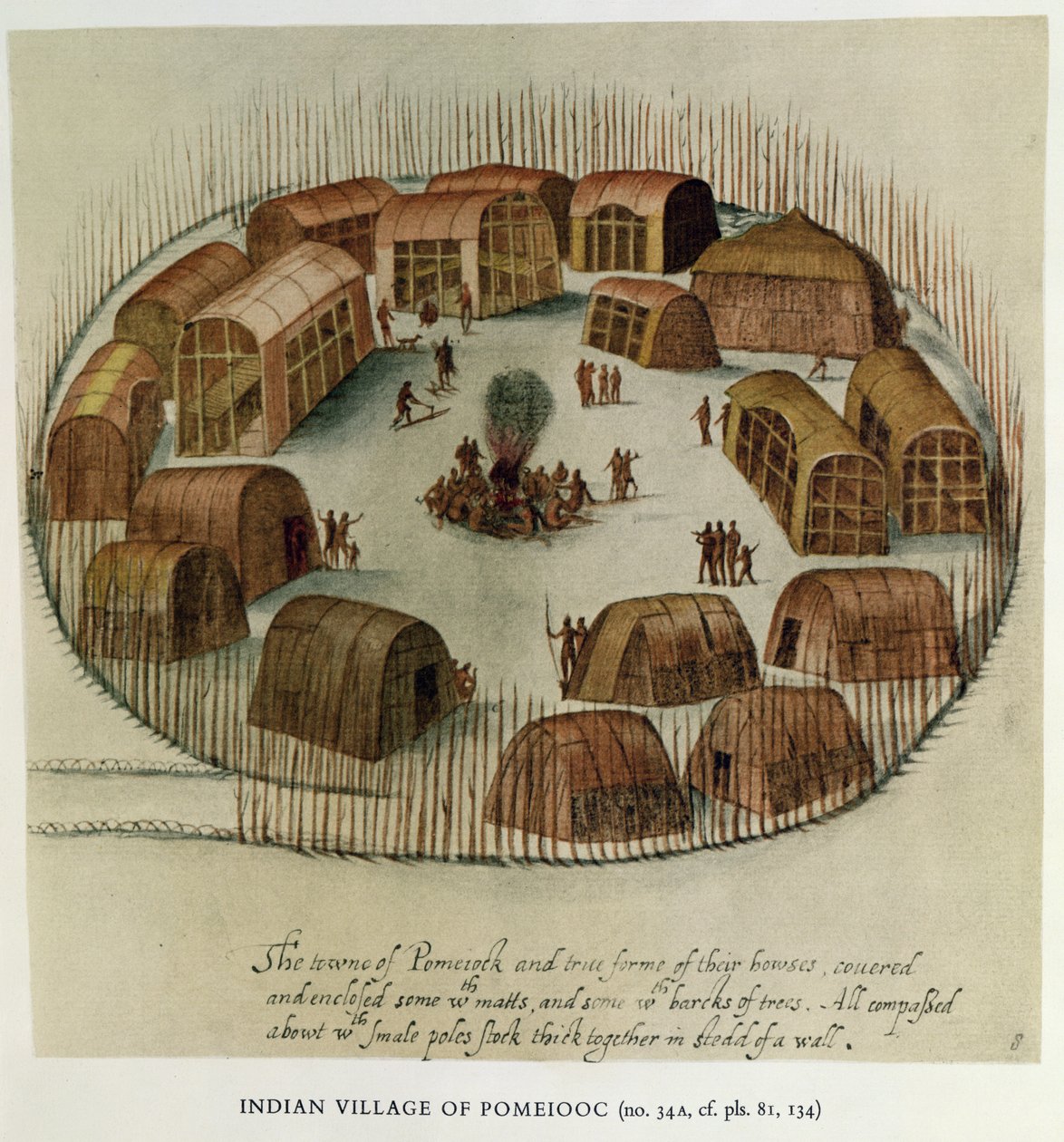 Villaggio indiano di Pomeiooc da John White