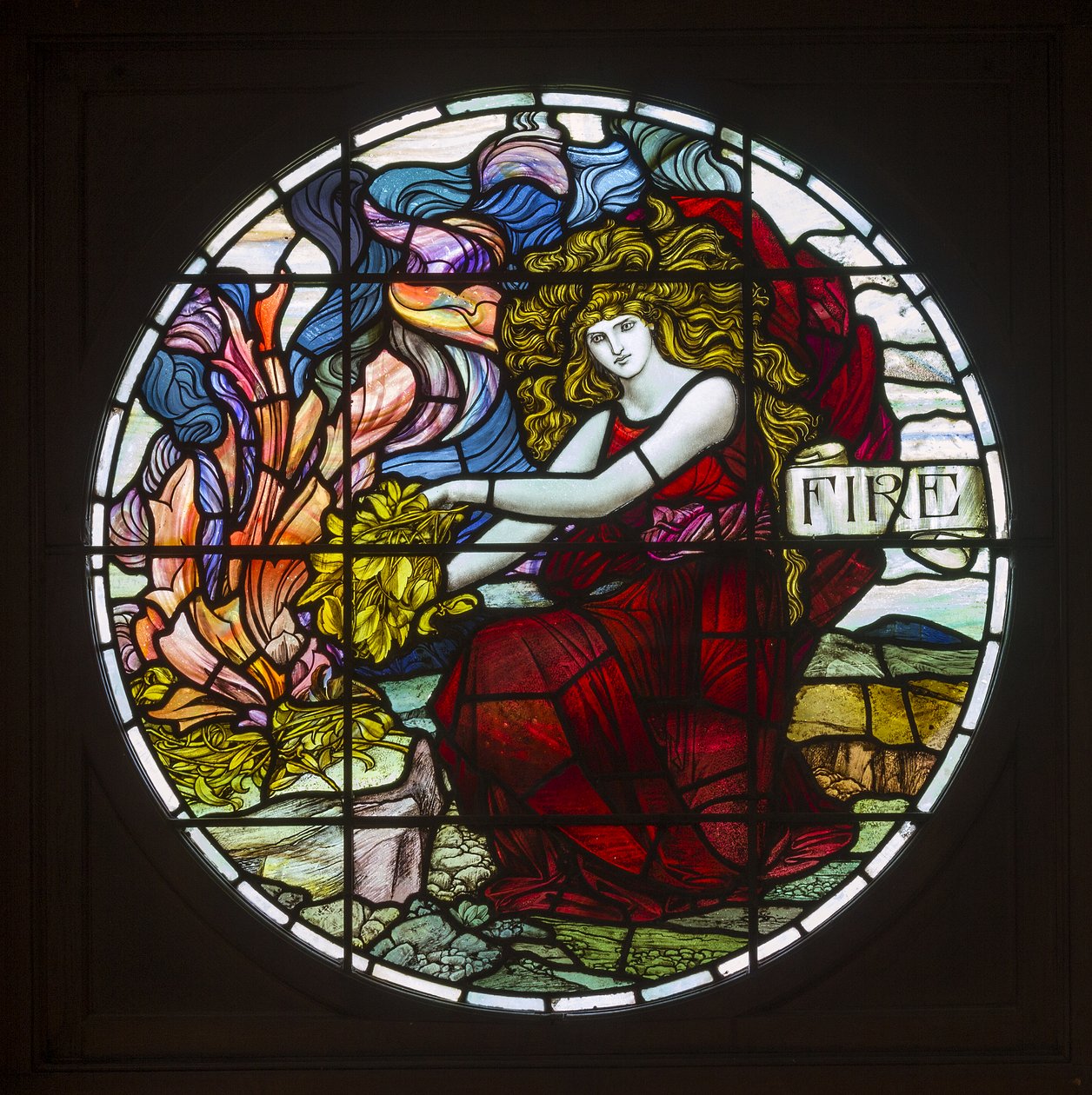 Biddulph Grange, Fuoco, 1903, Art Nouveau da John William Brown