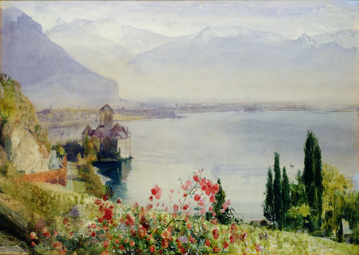 Il castello di Chillon da John William Inchbold