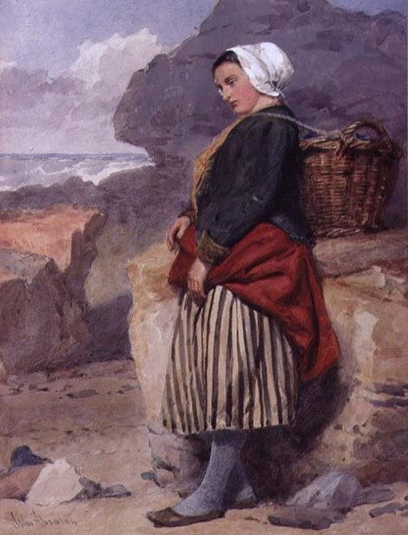 Una pescatrice di Boulogne da John Absolon