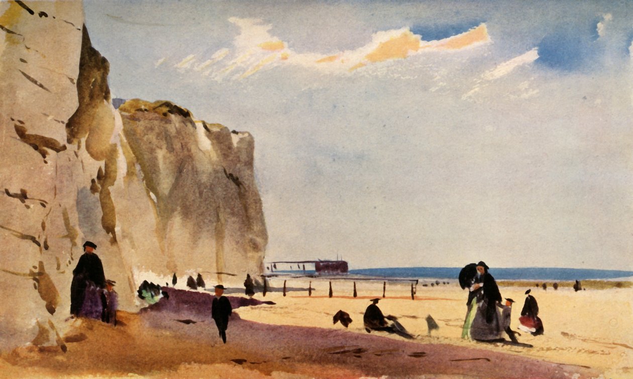 Scena costiera, Normandia, c. 1860, 1934 da John Absolon