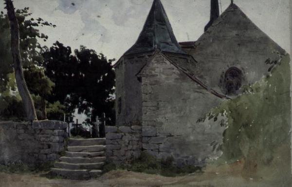 Veduta di una chiesa, XIX secolo da John Absolon