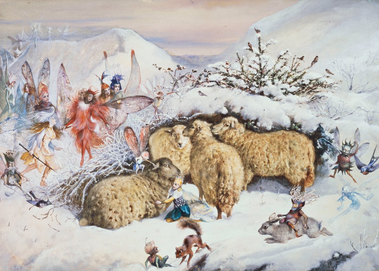 Fate nella Neve da John Anster Fitzgerald