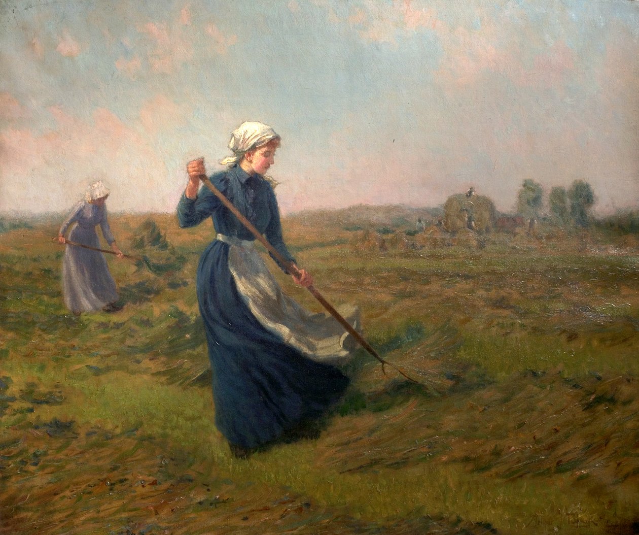 Ragazza che fa il fieno da John Arthur Black