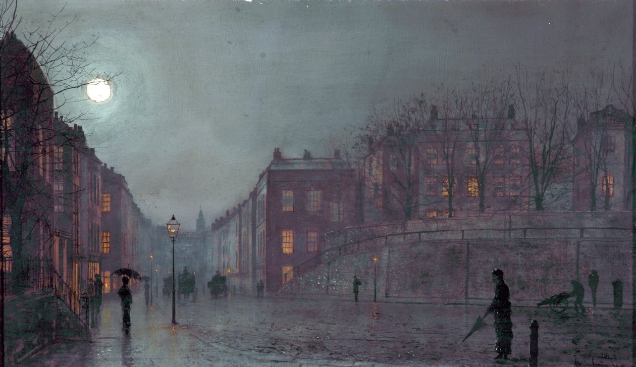 Una vista di Hampstead, Londra, 1882 da John Atkinson Grimshaw