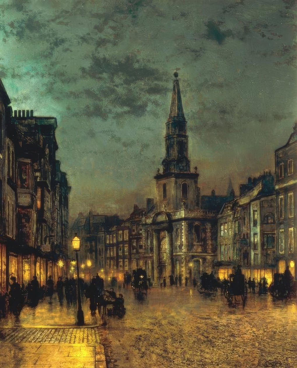 Blackman Street, Borough, Londra da John Atkinson Grimshaw