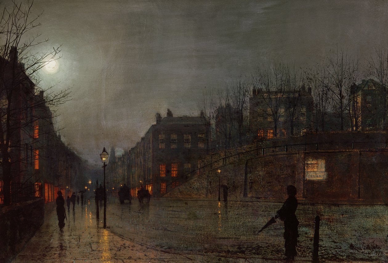 Tornando a casa al crepuscolo, 1882 da John Atkinson Grimshaw