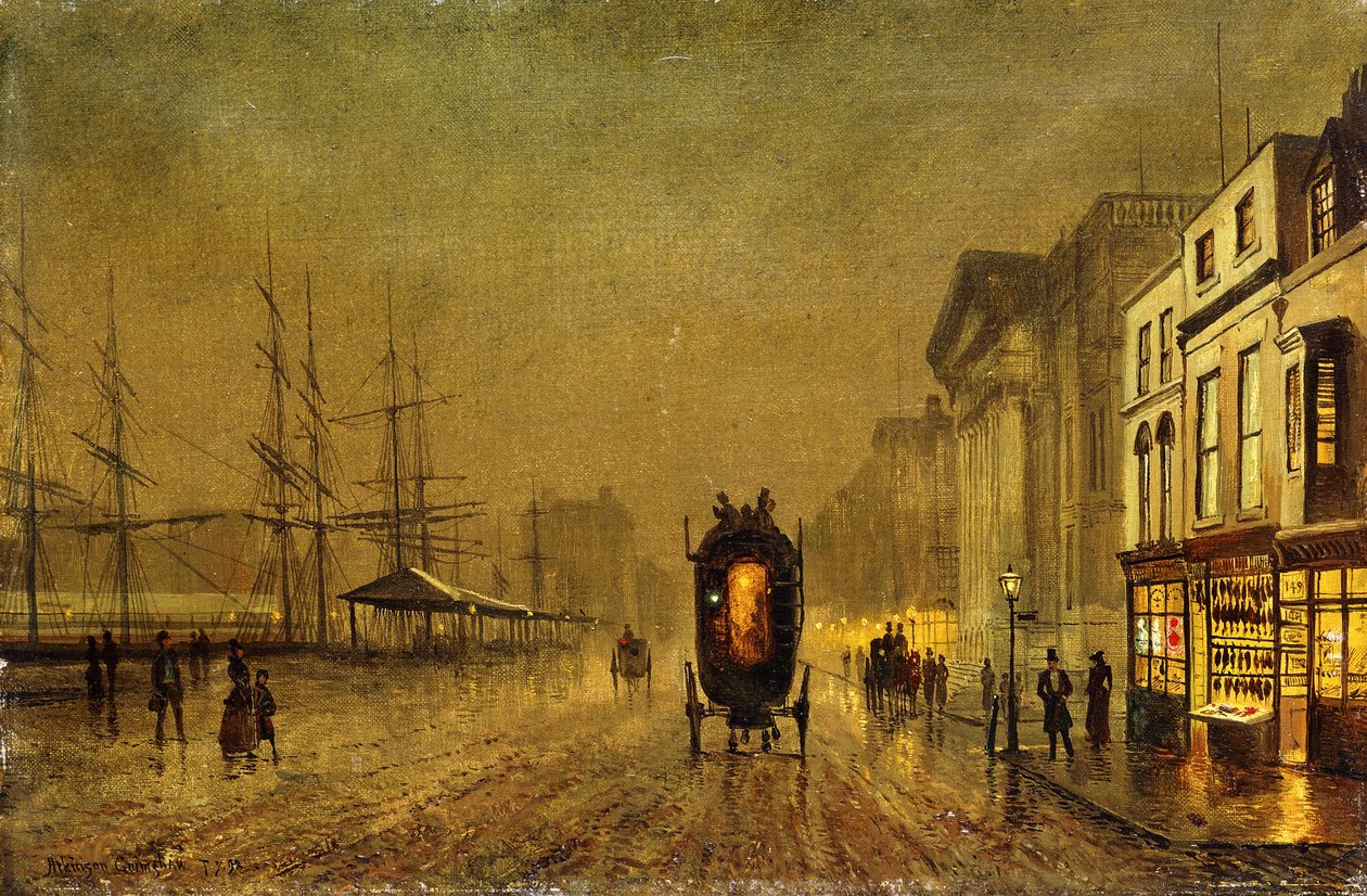 Docks di Liverpool da John Atkinson Grimshaw