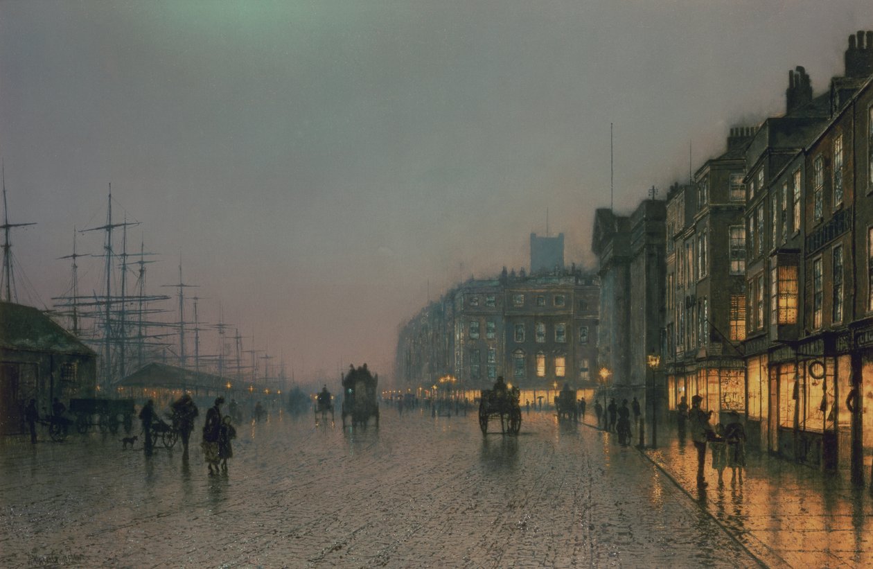 Docks di Liverpool da Wapping, c.1870 da John Atkinson Grimshaw