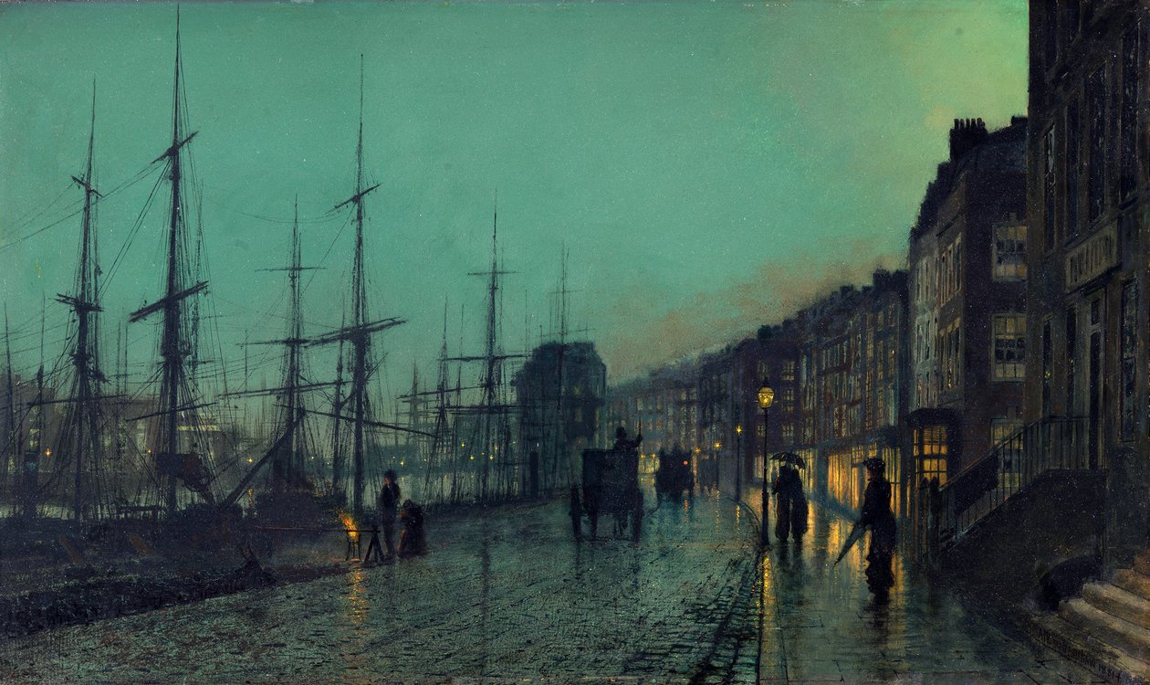 Navigazione sul Clyde da John Atkinson Grimshaw