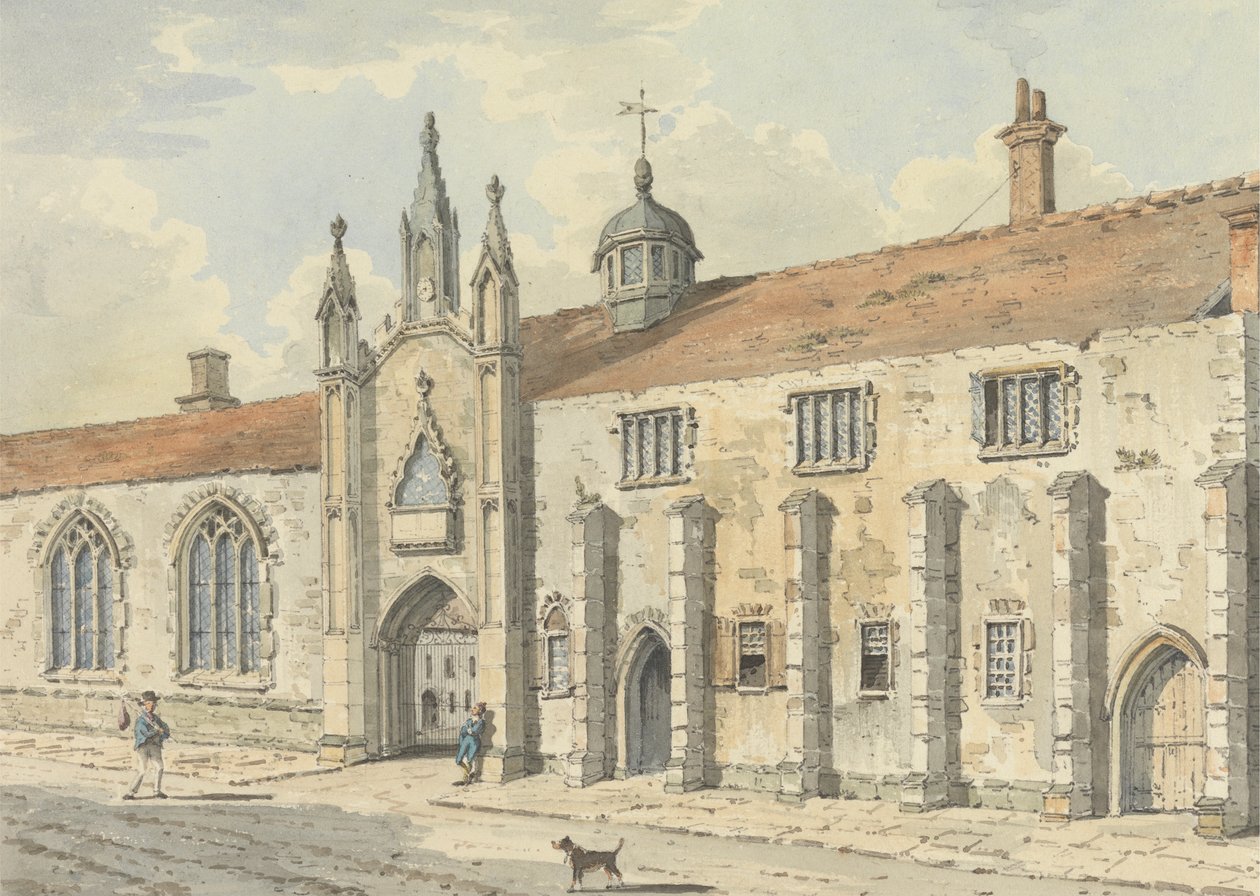 La scuola a Wells, Somerset da John Augustus Atkinson