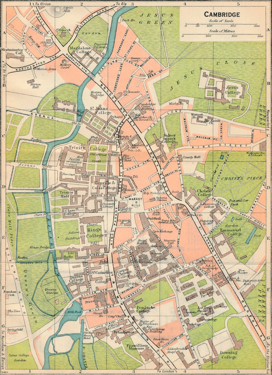 Cambridge da John Bartholomew
