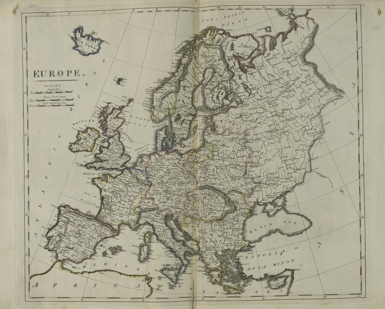 Europa, 1814 da John Bower