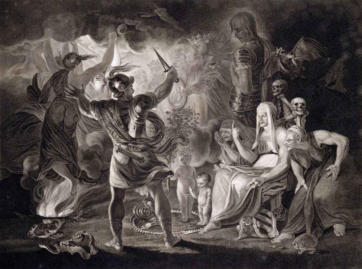 Macbeth, le tre streghe e Ecate, 1805 da John Boydell