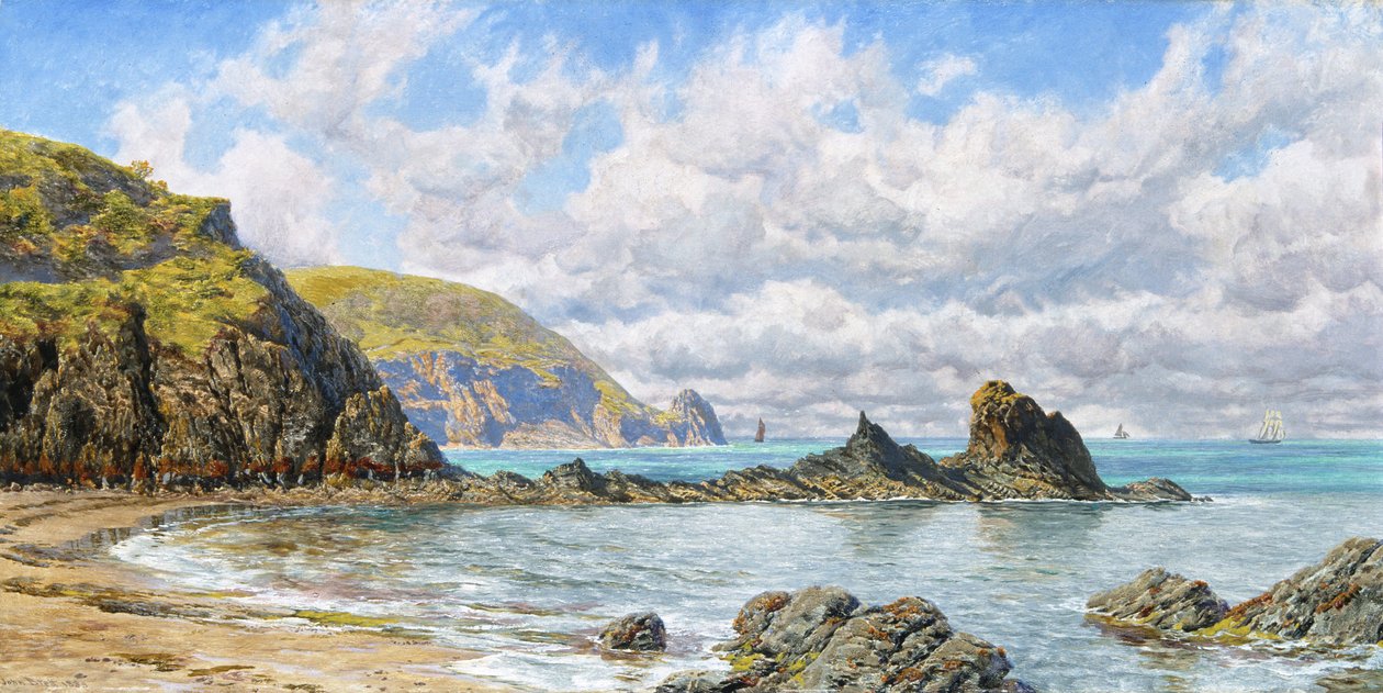 Baia della foresta, Cardigan Bay, 1883 da John Brett
