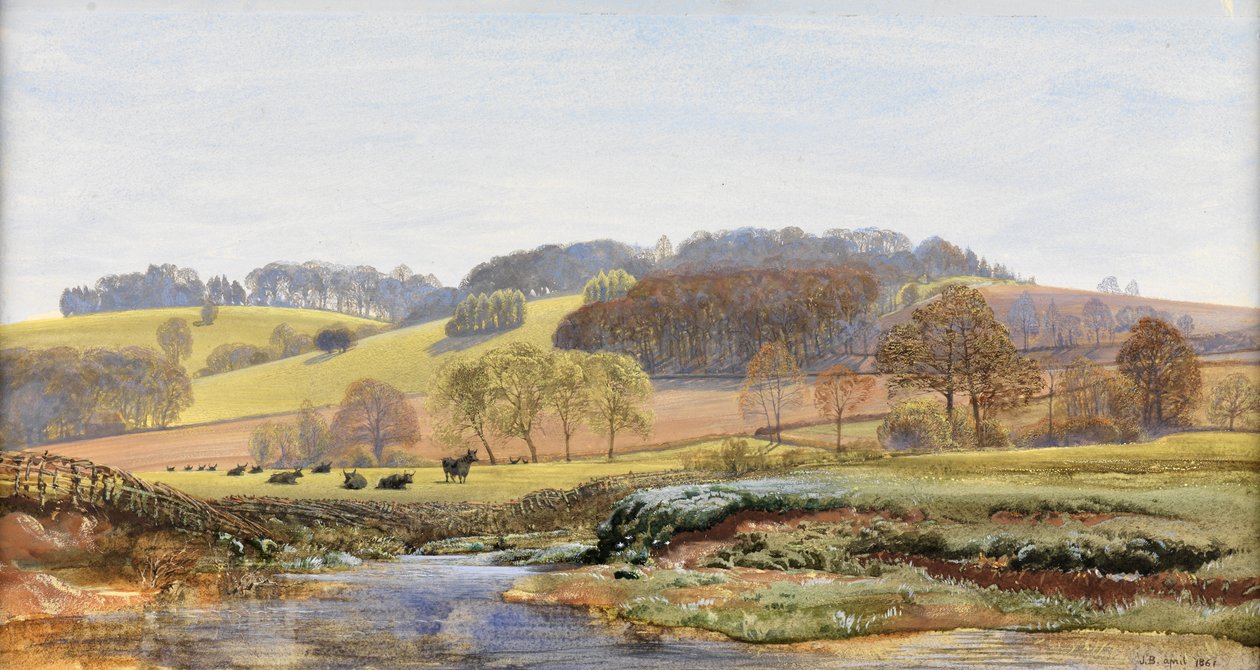 Primavera vicino a Norbury, 1861 da John Brett