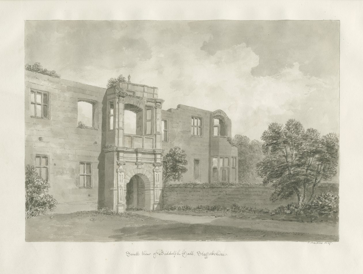 Biddulph Hall (vecchio) da John Buckler