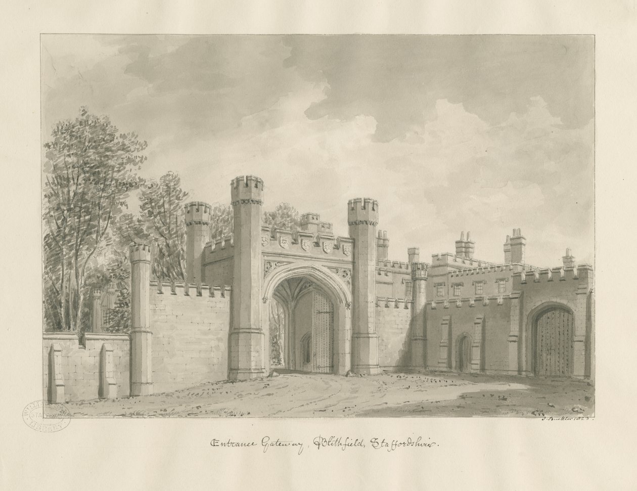 Blithfield Hall da John Buckler